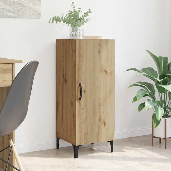 vidaXL Sz&eacute;f Falra szerelhető Artisan t&ouml;lgy 34,5 x 34 x 90 cm Faanyag