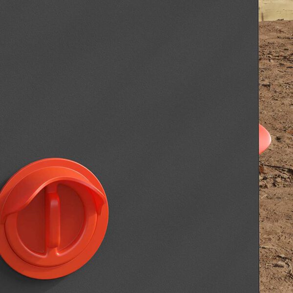 vidaXL Csirke etető Fekete 32,5 x 20,5 x 43 cm Hidegen Hengerelt Ac&eacute;l