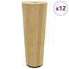 vidaXL B&uacute;tor l&aacute;bak 12 db Barna &Oslash; 44 x 100 mm T&ouml;m&ouml;r Eukaliptusz Fa