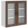 vidaXL Fali &uuml;veges szekr&eacute;ny PORTO Barna T&ouml;lgy 80 x 31 x 80 cm