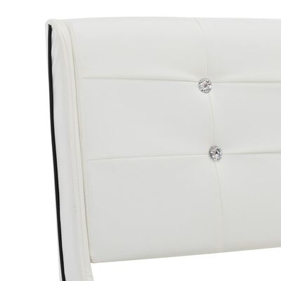 vidaXL fehér műbőr ágykeret 90 x 200 cm