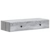 vidaXL Fali oldalt&aacute;bla Sz&uuml;rke Sonoma 87,5 x 34,5 x 17 cm Szerelt Fa