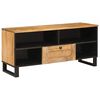 vidaXL TV szekr&eacute;ny fi&oacute;kkal Barna 100 x 33 x 46 cm T&ouml;m&ouml;r Mang&oacute;f&aacute;t