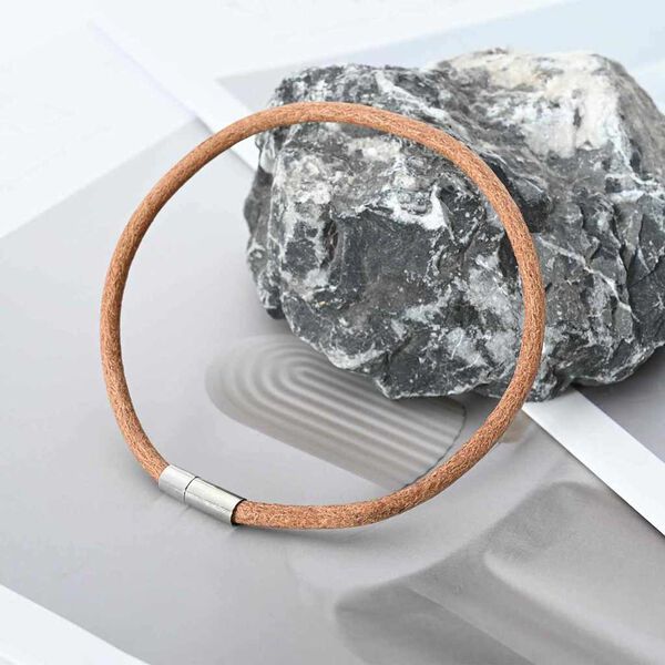 vidaXL Bőr zsin&oacute;r Barna &Oslash;4 mm x 10 m Bőr