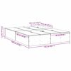 vidaXL Ágykeret tárolóval tárolóval Artisan tölgy 135 x 190 cm Faanyag