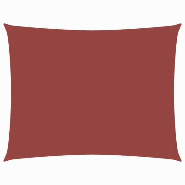 vidaXL terrakotta t&eacute;glalap alak&uacute; oxford-sz&ouml;vet napvitorla 3,5 x 4,5 m