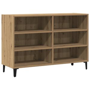 vidaXL k&eacute;zműves t&ouml;lgy sz&iacute;nű szerelt fa t&aacute;lal&oacute;szekr&eacute;ny 103,5x35x70 cm