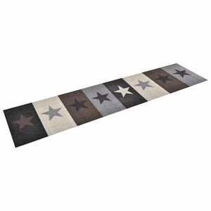 vidaXL "Stars" mint&aacute;j&uacute; moshat&oacute; konyhaszőnyeg 60 x 300 cm
