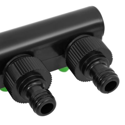 vidaXL zöld és fekete ABS és PP 4-irányú csap adapter 19,5 x 6 x 11 cm