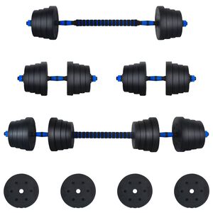 vidaXL 2 az 1-ben S&uacute;lyz&oacute; K&eacute;szlet 40 kg Fekete &eacute;s K&eacute;k