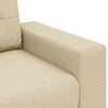 vidaXL kr&eacute;m sz&ouml;vet loveseat kanap&eacute; 180x77x82 cm