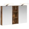 vidaXL F&uuml;rdőszobai Szekr&eacute;ny Szett 3 db 80 x 10,5 x 50 cm Szerelt fa