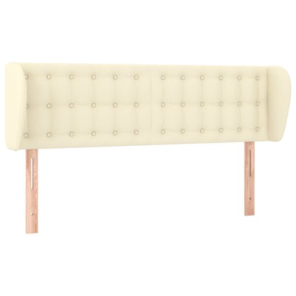 vidaXL kr&eacute;msz&iacute;nű műbőr sz&aacute;rnyas fejt&aacute;mla 147x23x78/88 cm