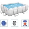 Bestway Power Steel t&eacute;glalap alak&uacute; medenceszett 282 x 196 x 84 cm