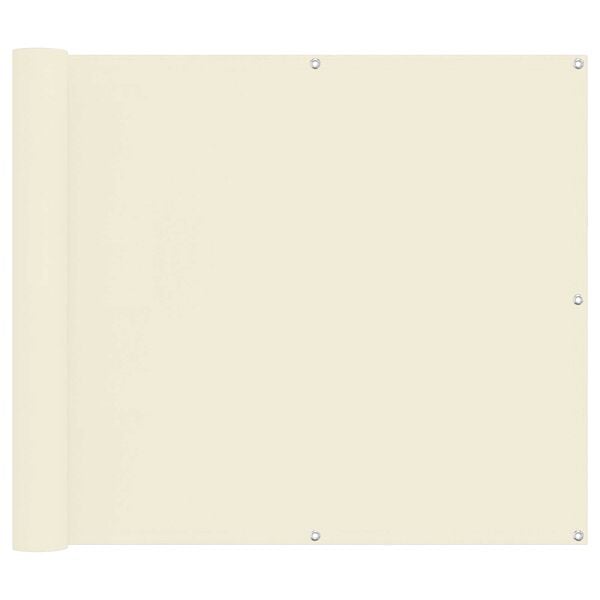 vidaXL Erk&eacute;ly Sz&uacute;nyogh&aacute;l&oacute; Kr&eacute;m 100 x 600 cm Oxford Sz&ouml;vet