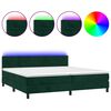 vidaXL s&ouml;t&eacute;tz&ouml;ld b&aacute;rsony rug&oacute;s &eacute;s LED-es &aacute;gy matraccal 200x200 cm