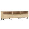 vidaXL sonoma t&ouml;lgy sz&iacute;nű szerelt fa fali TV-szekr&eacute;ny 150x30x44,5 cm
