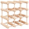 vidaXL t&ouml;m&ouml;r fenyőfa bortart&oacute; 12 palackhoz 36x23x36 cm