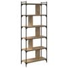 vidaXL K&ouml;nyvszekr&eacute;ny 5 szintes 76 x 32 x 192 cm Szerelt Fa