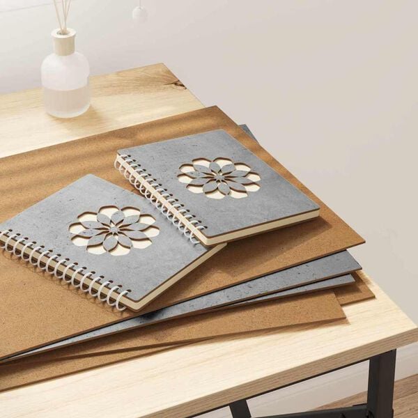 vidaXL Dekor Panelek 50 pcs Beton Szürke 30 x 42 x 0.27 cm Faanyag