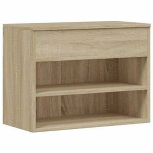 vidaXL sonoma t&ouml;lgy sz&iacute;nű szerelt fa cipőt&aacute;rol&oacute; pad 60 x 30 x 45 cm
