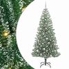 vidaXL Mű kar&aacute;csonyi fa h&oacute;val bor&iacute;tva LED f&eacute;nyekkel 300 LED-del 210 cm