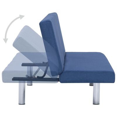 vidaXL kék poliészter kanapéágy