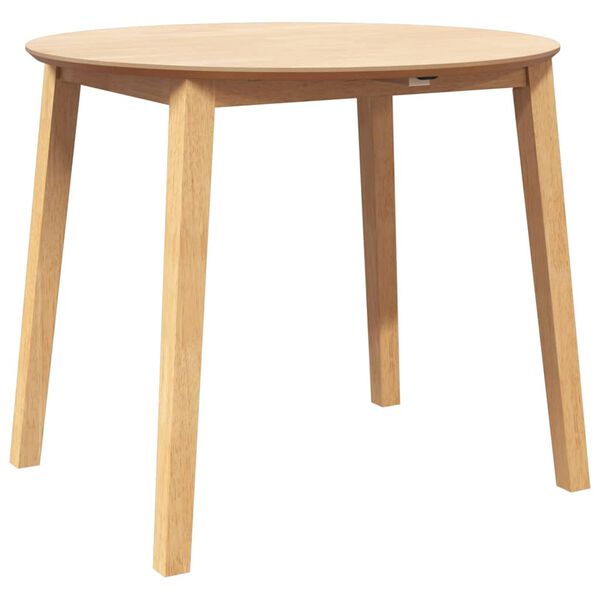 vidaXL természetes tömörfa gumi étkezőasztal