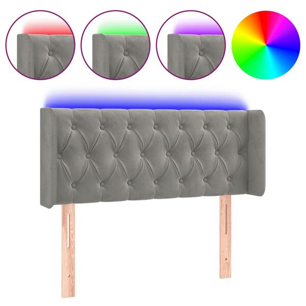 vidaXL vil&aacute;gossz&uuml;rke b&aacute;rsony LED-es fejt&aacute;mla 93 x 16 x 78/88 cm