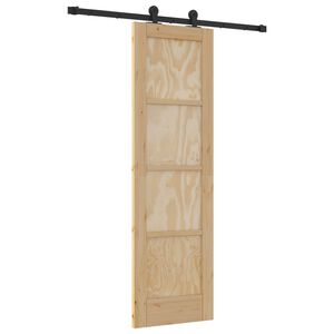 vidaXL Cs&uacute;sz&oacute; ajt&oacute; ORKDAL 61 x 198,5 cm T&ouml;m&ouml;r Fenyőfa Term&eacute;szetes