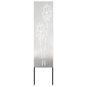 vidaXL Kertv&eacute;dő v&aacute;szon Ez&uuml;st 32 x 140 cm Rozsdamentes ac&eacute;l