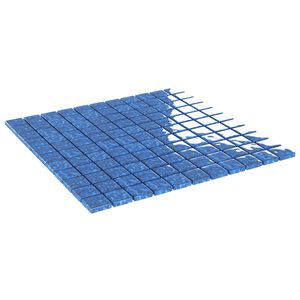 vidaXL Mozaik csempe 11 pcs K&eacute;k 50 x 50 cm &Uuml;veg