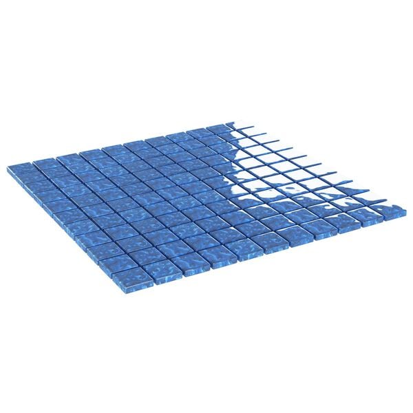 vidaXL Mozaik csempe 11 pcs K&eacute;k 50 x 50 cm &Uuml;veg