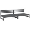 vidaXL 2 db sz&uuml;rke kerti t&ouml;m&ouml;r fenyőfa k&ouml;z&eacute;pső kanap&eacute; 120 x 80 cm