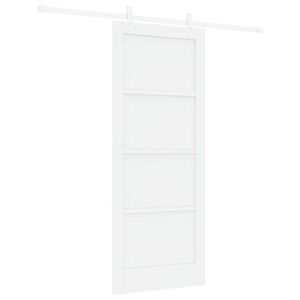 vidaXL Cs&uacute;sz&oacute; ajt&oacute; Feh&eacute;r 83 x 202 cm T&ouml;m&ouml;r Fenyőfa