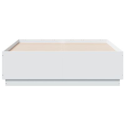 vidaXL fehér szerelt fa ágykeret 120 x 190 cm