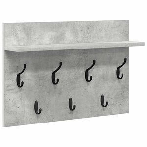 vidaXL Fali Kab&aacute;thorog Falra szerelhető Beton Sz&uuml;rke 60 x 40 x 12 cm
