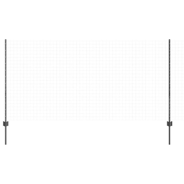 vidaXL Ker&iacute;t&eacute;soszlop 5 pcs Sz&uuml;rke 120 cm Ac&eacute;l