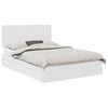 vidaXL T&aacute;rol&oacute;s &Aacute;gy fi&oacute;kkal fejt&aacute;ml&aacute;val Feh&eacute;r 140 x 190 cm Szerelt Fa