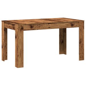 vidaXL antik fa sz&iacute;nű szerelt fa &eacute;tkezőasztal 140 x 74,5 x 76 cm