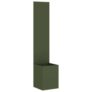 vidaXL Kertv&eacute;dő v&aacute;szon Faragott d&iacute;sz&iacute;t&eacute;s Oliva z&ouml;ld 32 x 32 x 150 cm