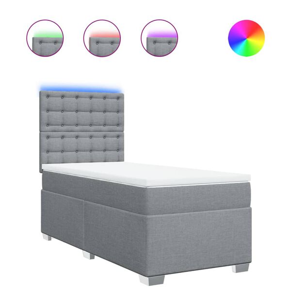 vidaXL vil&aacute;gossz&uuml;rke sz&ouml;vet rug&oacute;s &aacute;gy matraccal 80 x 200 cm