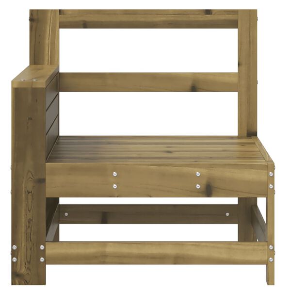 vidaXL impregnált fenyőfa kerti karfás kanapé kisasztallal