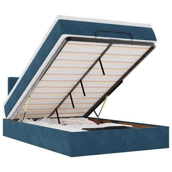 vidaXL s&ouml;t&eacute;tk&eacute;k b&aacute;rsony ottom&aacute;n &aacute;gy matraccal & LED-ek 120x190cm