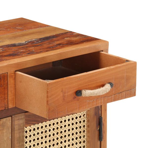 vidaXL t&ouml;m&ouml;r &uacute;jrahasznos&iacute;tott fa kom&oacute;d 65 x 35 x 75 cm