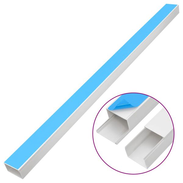 vidaXL &ouml;ntapad&oacute;s PVC k&aacute;belcsatorna 100 x 40 mm 30 m