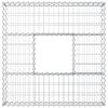 vidaXL Gabion emelt &aacute;gy Ez&uuml;st 100 x 100 x 20 cm Horganyzott ac&eacute;l