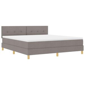 vidaXL LED Box Spring &Aacute;gy fejt&aacute;ml&aacute;val T&oacute;psz&iacute;nű 180 x 200 cm sz&ouml;vet