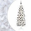 vidaXL Karcs&uacute; műkar&aacute;csonyfa g&ouml;mb&ouml;kkel 180 cm 300 LED Meleg feh&eacute;r