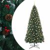 vidaXL P&aacute;ntos műkar&aacute;csonyfa g&ouml;mbd&iacute;szekkel 500 cm 900 LED Meleg feh&eacute;r